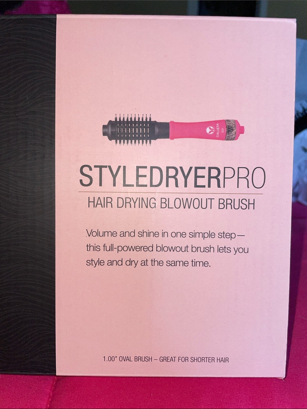 STYLEDRYER PRO Pink Hair Drying Blowout Brush